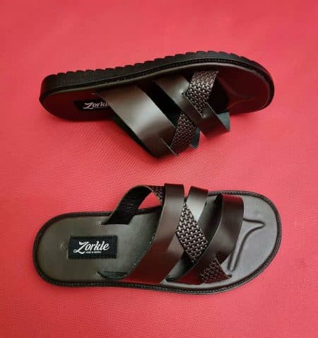 Akel slippers coffee brown