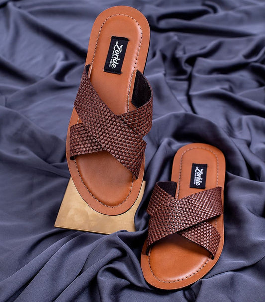 Island Cross Slippers Brown