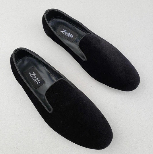 Baller Velvet loafers Black