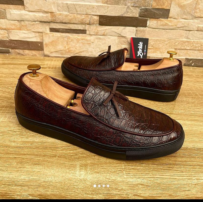 Dozy slip on coffee brown