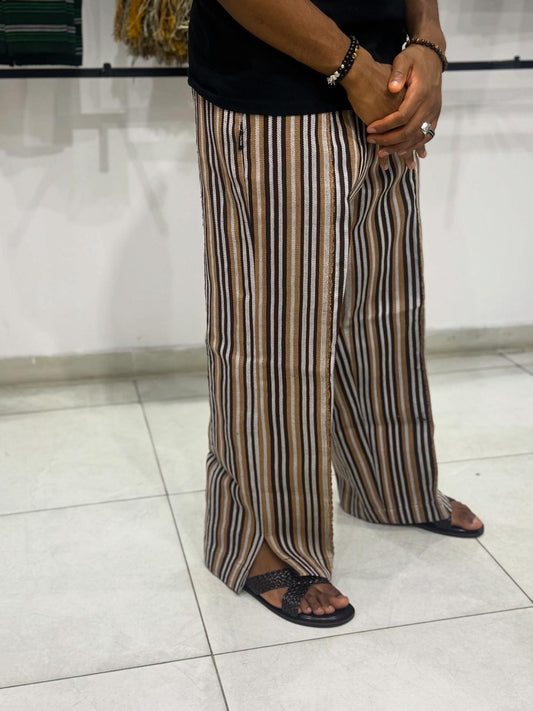 Dakin Brown Stripe Aso oke