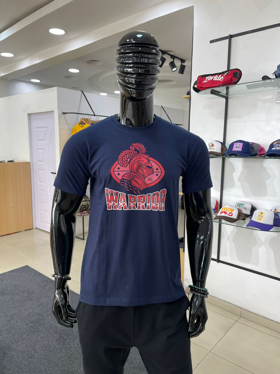 Defective warrior tshirt blue