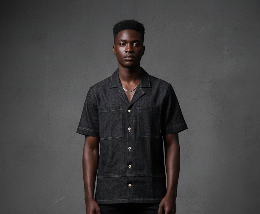 Denim Black Shirt