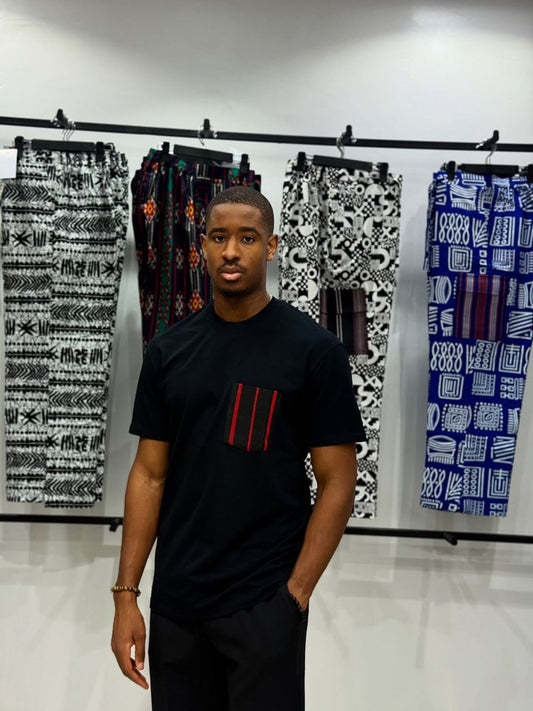 Mide Black Single Pocket