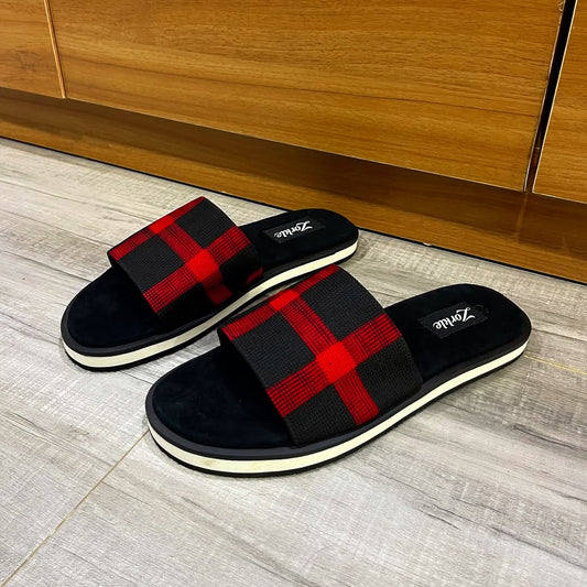 Bond checked slippers