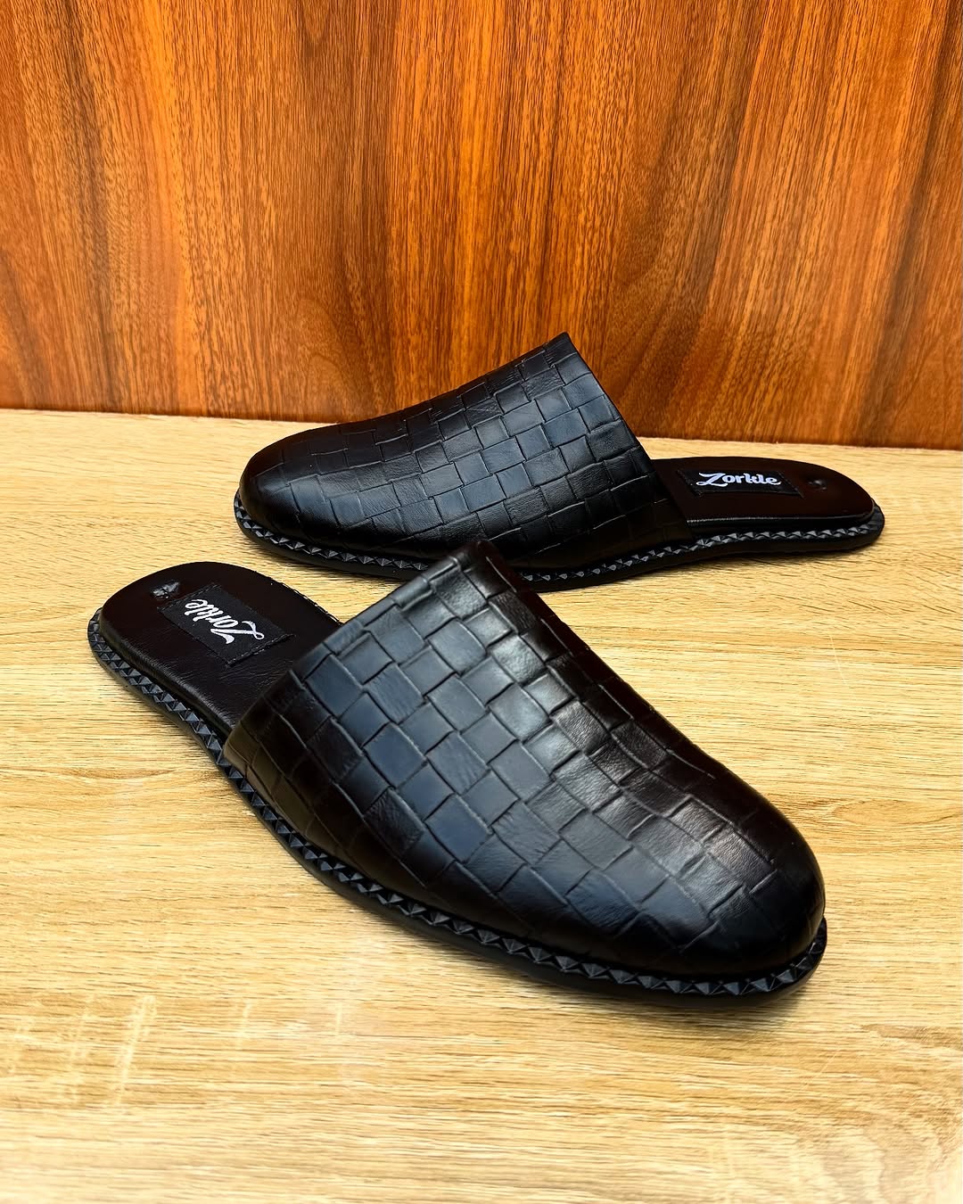 Basket Mules Black – Zorkle - Main Image