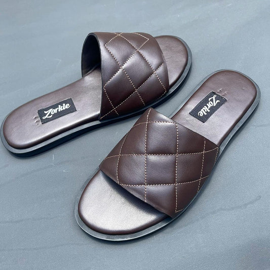 THOR SLIPPERS COFFEE BROWN - Zorkle