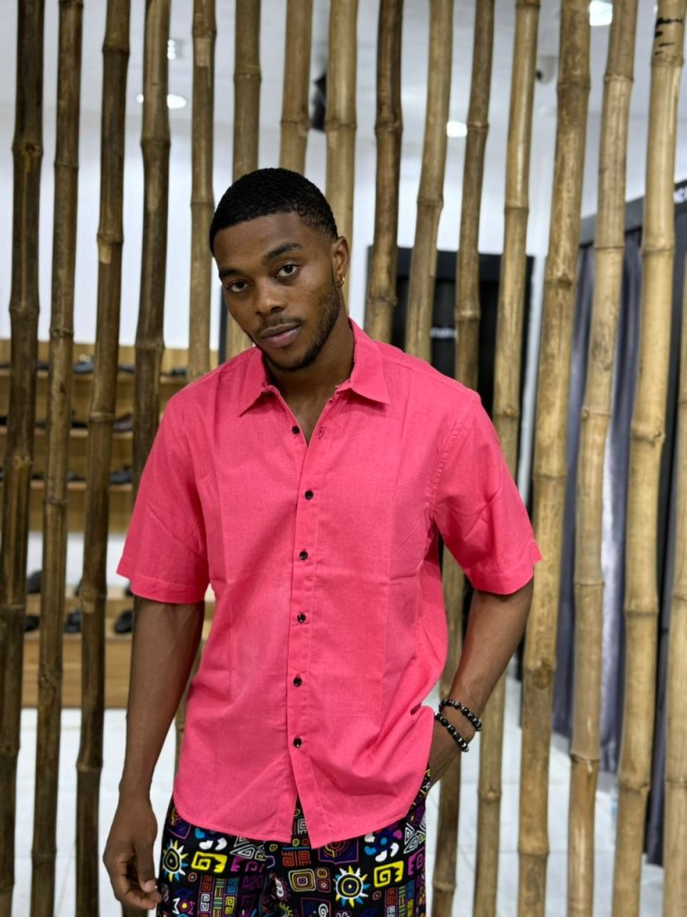 Deyin Linen Shirt PINK