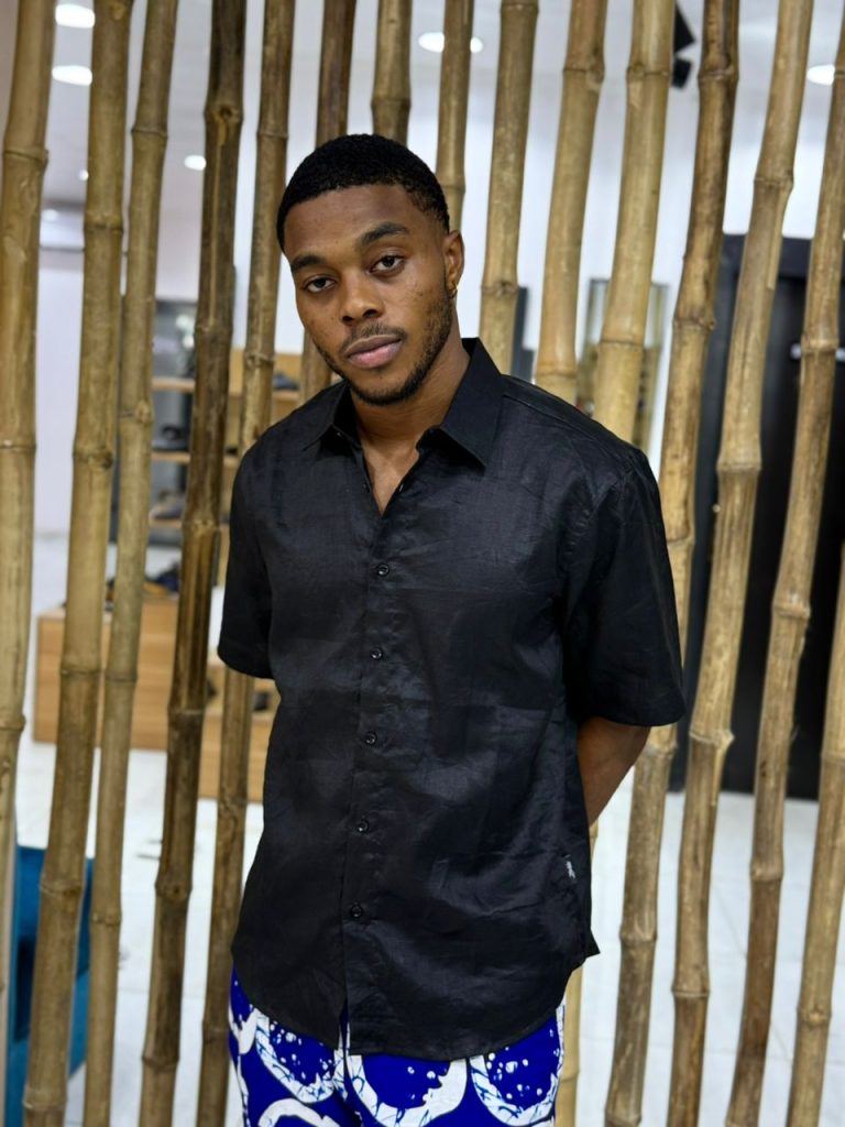 Deyin Linen Shirt Black