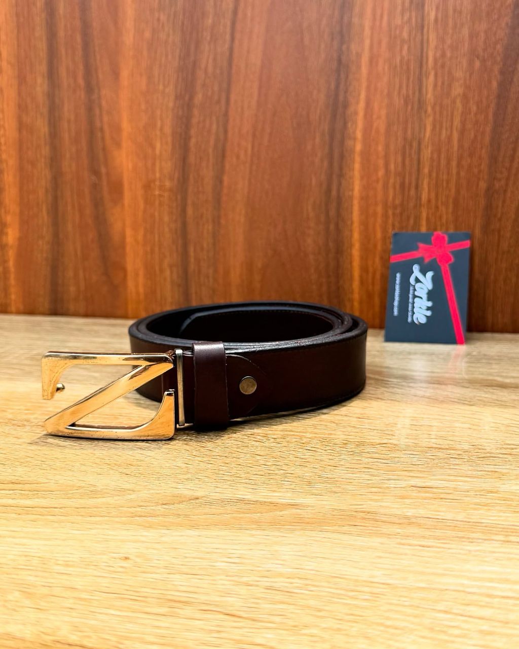 Z Buckle Belt Coffee Brown