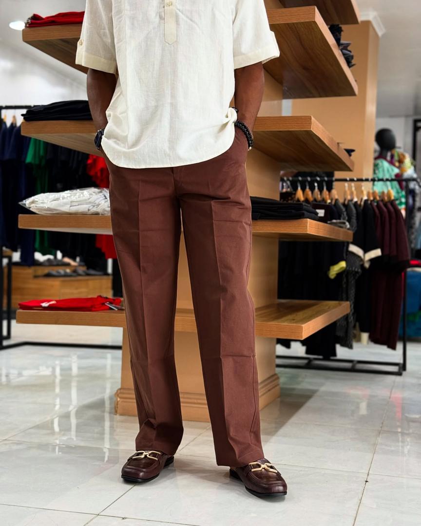 Moss Linen Pant Brown