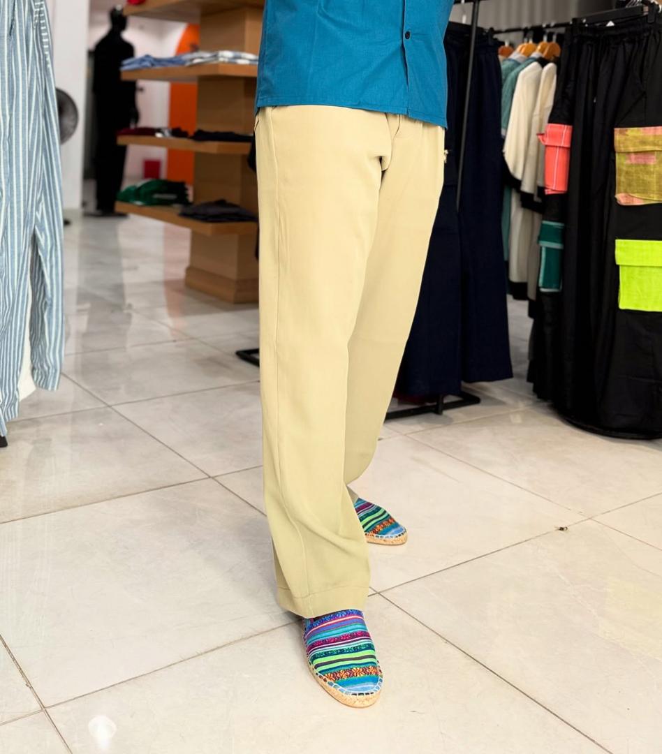 Daz stripe pant- Gold