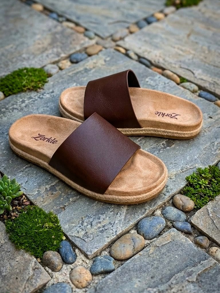 Zita Slippers Brown