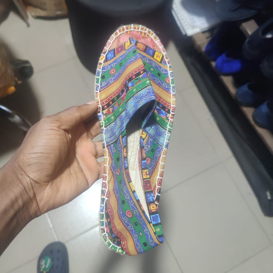 Espadrilles Green Print