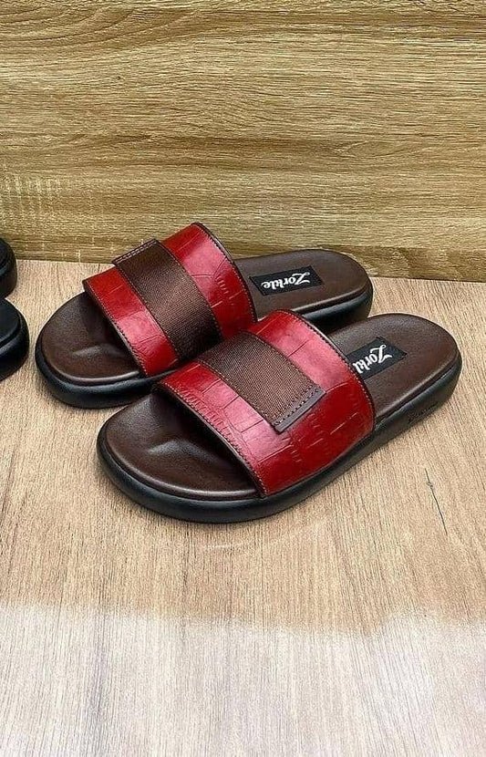 desmond slippers red