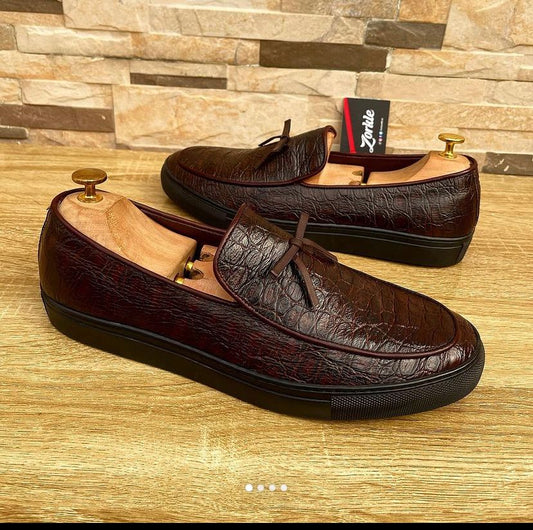 Dozy slip on coffee brown