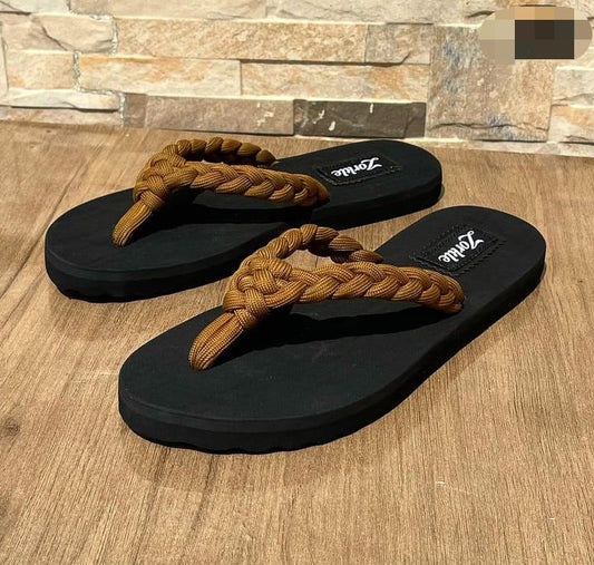 frost slippers coffee brown