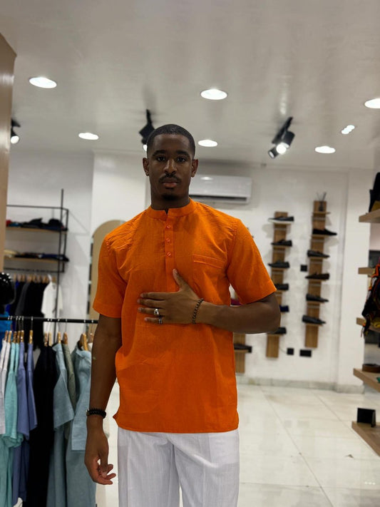 Adu Pocket Shirt Orange