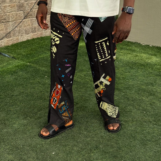 Afrokente Mix Ankara Black