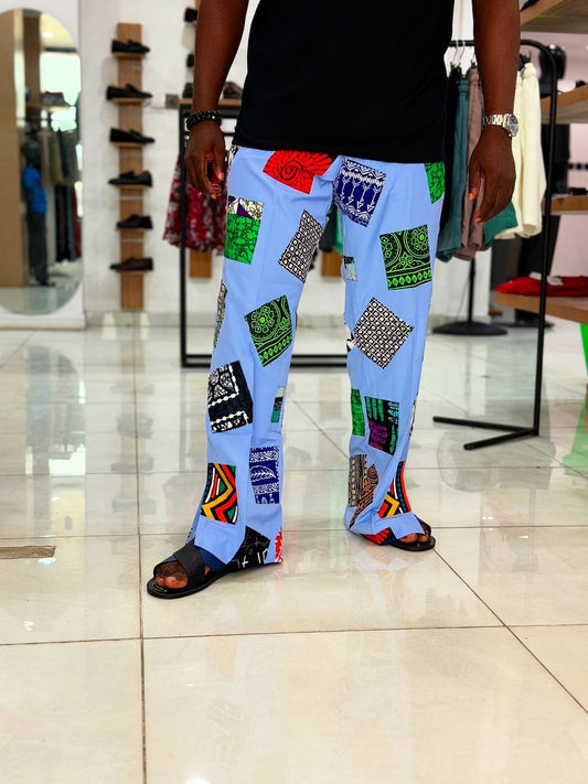 Afrokente Mix Ankara Blue