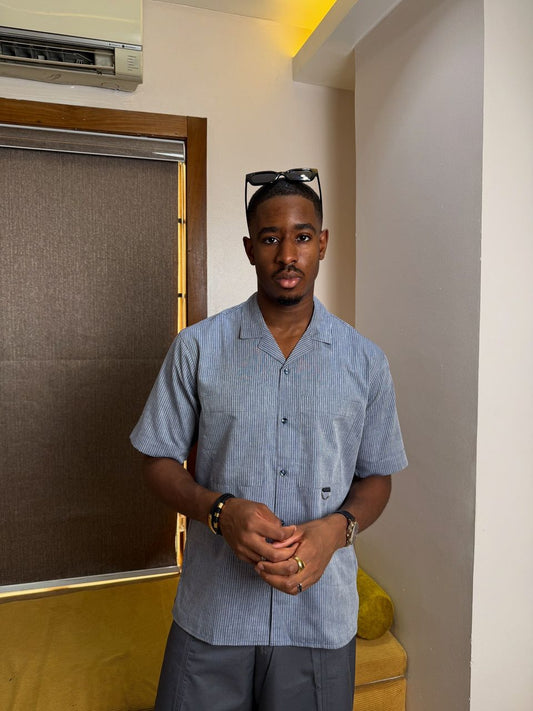 Chris Stripe Shirt Blue