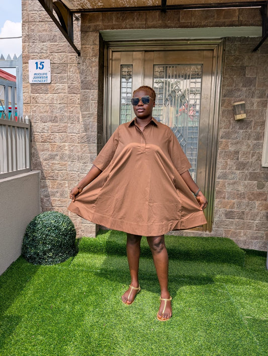 Moni Female Gown Brown