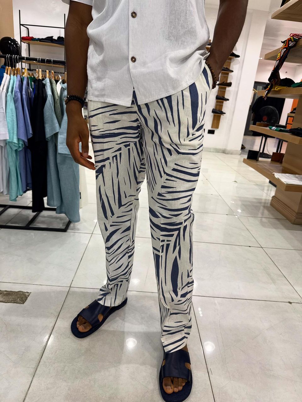 Moss Linen Pants Sahara