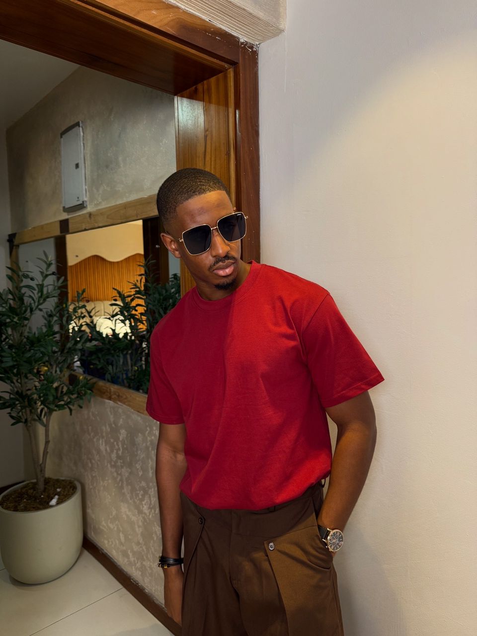 Plain tshirt Wine