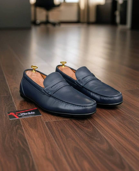 Stride Navy Loafers