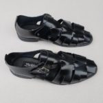 Delta man sandal black leather ZMD012 – Zorkles Shoes Nigeria
