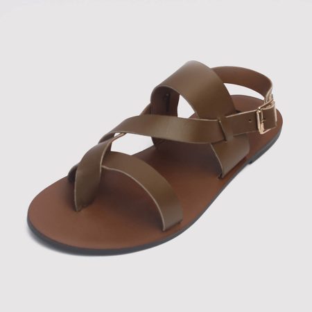 Kuti Sandals Coffee Brown Leather ZMD016 - Zorkle Shoes