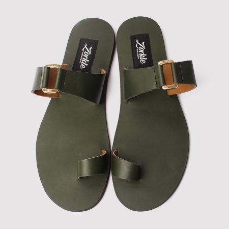 kweenly slippers green leather zorkle shoes lagos nigeria