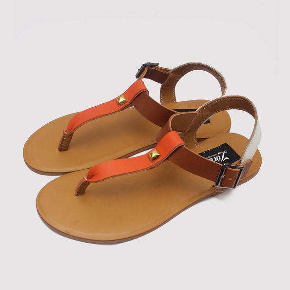 toke sandals orange brown white zorkle shoes in lagos nigeria