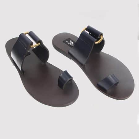 Kweenly slippers blue leather zorkle shoes in lagos nigeria