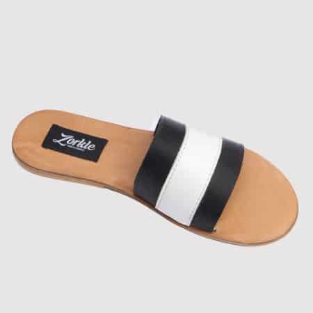 Lere flex slippers white brown leather zorkles shoes in nigeria