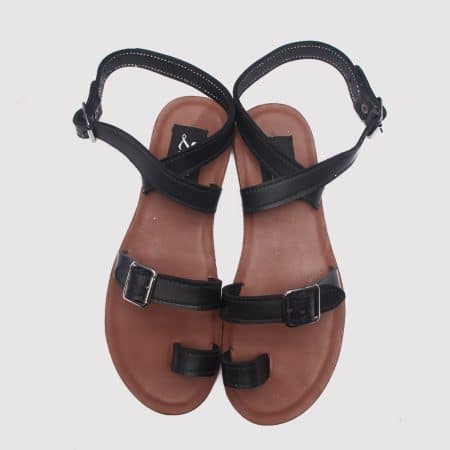 Queensly sandals black leather zorkles shoes in lagos nigeria