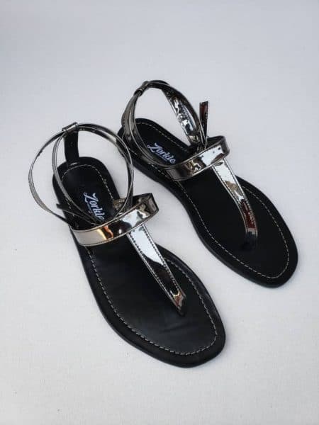 luvlyn Sandal Silver Leather ZFD044 - zorkle shoes