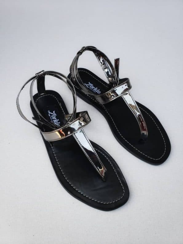 luvlyn Sandal Silver Leather ZFD044 – zorkle shoes