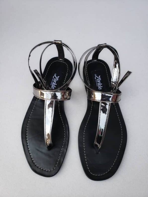 luvlyn Sandal Silver Leather ZFD044 – zorkle shoes