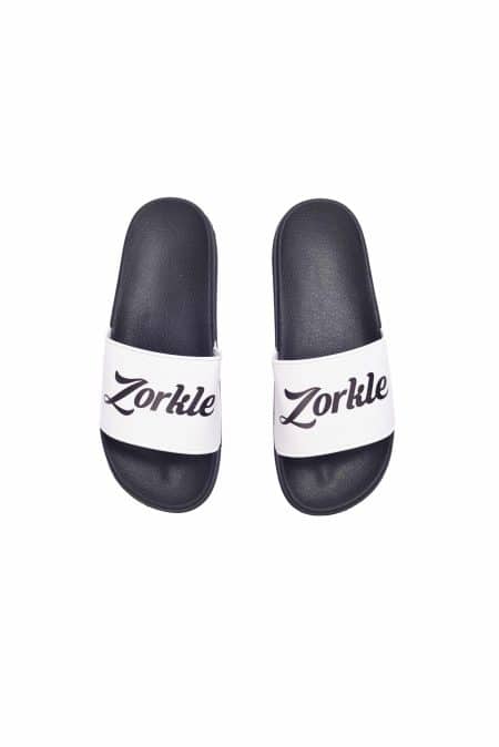 Bazato slides Blacka and White ZMP131- Zorkle Shoes