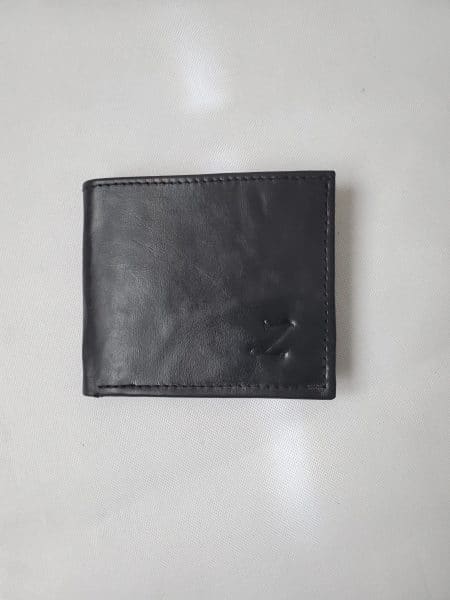 Z Wallet Black Leather  ZUW001- Zorkle